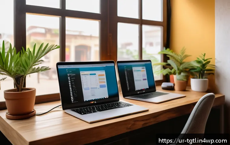 디지털 노마드의 업무 효율성 향상 팁 - A serene, well-organized digital nomad workspace set in a cozy café in Karachi, Pakistan, with warm ...